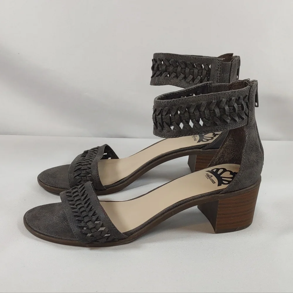 Fergalicious Fergie Phoenix‎ Women's Open Toe Block Heel Sandals 8.5